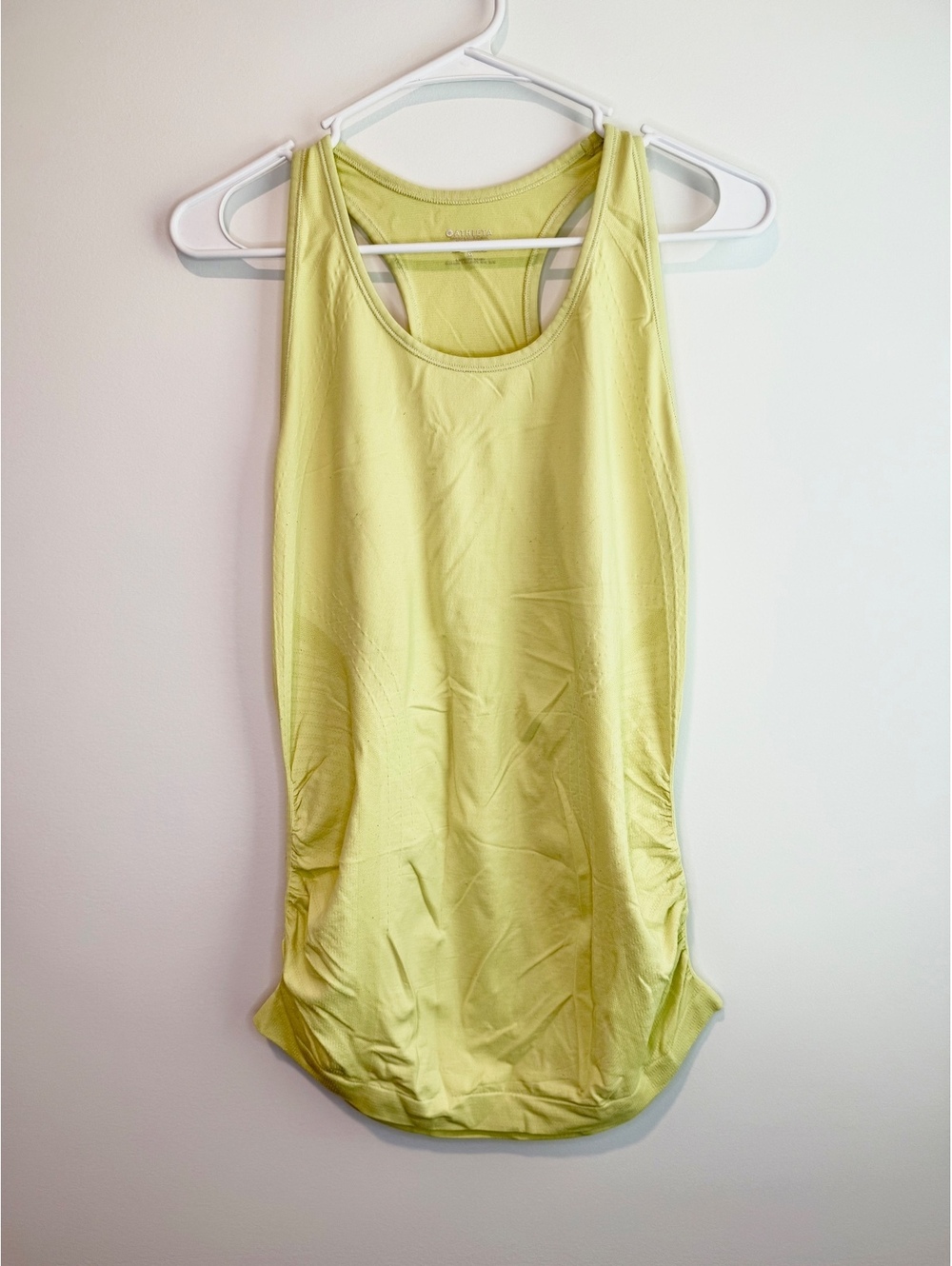 Athleta Yellow Racerback Tank Top Medium